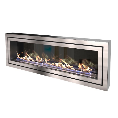 Биокамин "Русский огонь" Стенли 1500N настенный с защитным и декоративным стеклом