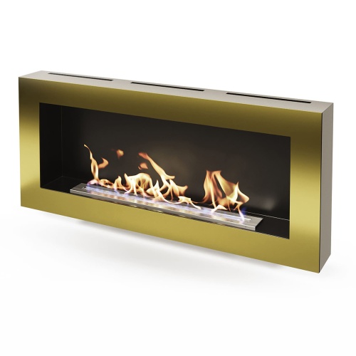 Биокамин "Русский огонь" Барокко 1100N настенный с защитным и декоративным стеклом