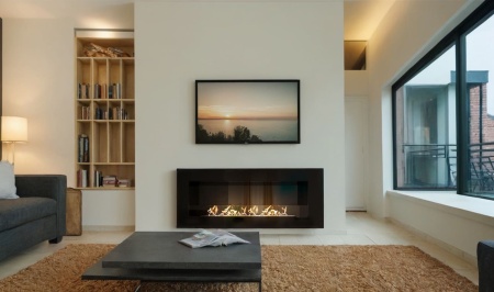 Биокамин "Русский огонь" Лофт 1200V встраиваемый с защитным стеклом по цене 31 250 руб.