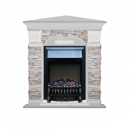 Арочный Мисхор угловой (беленый дуб)+Fobos Black